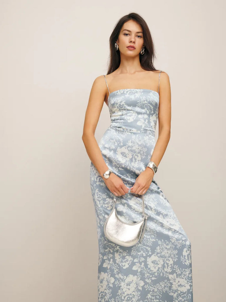 Reformation Frankie Silk Dress