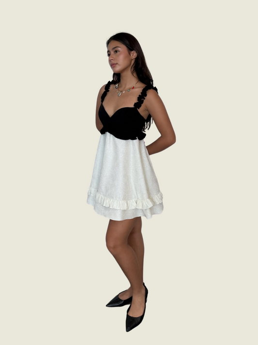 Atelier Carlene Jacquard Babydoll Dress
