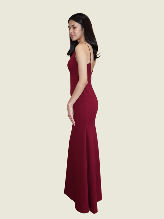 Rajo Laurel Custom Red Gown