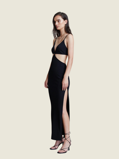 Bec + Bridge Black Selene V Maxi Dress