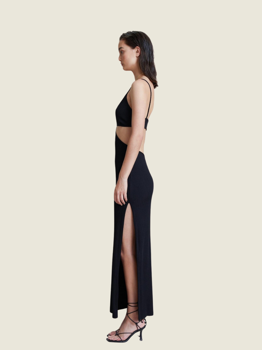 Bec + Bridge Black Selene V Maxi Dress