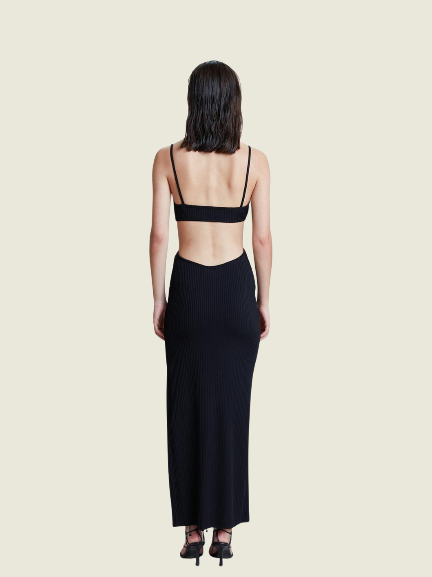 Bec + Bridge Black Selene V Maxi Dress