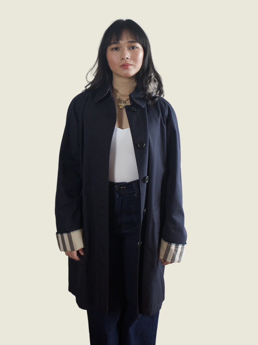 Burberry Navy Trench Coat