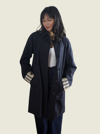 Burberry Navy Trench Coat