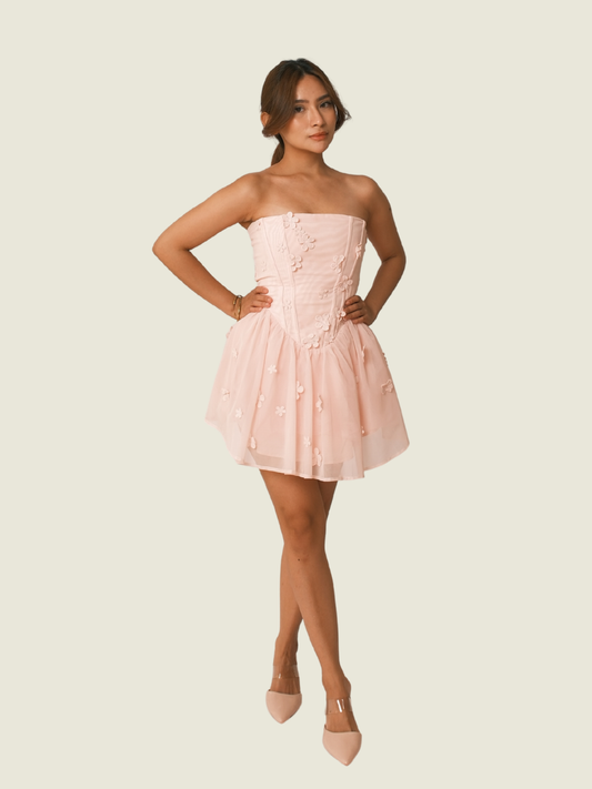 BABYBOO Justina Mini Dress in Pink