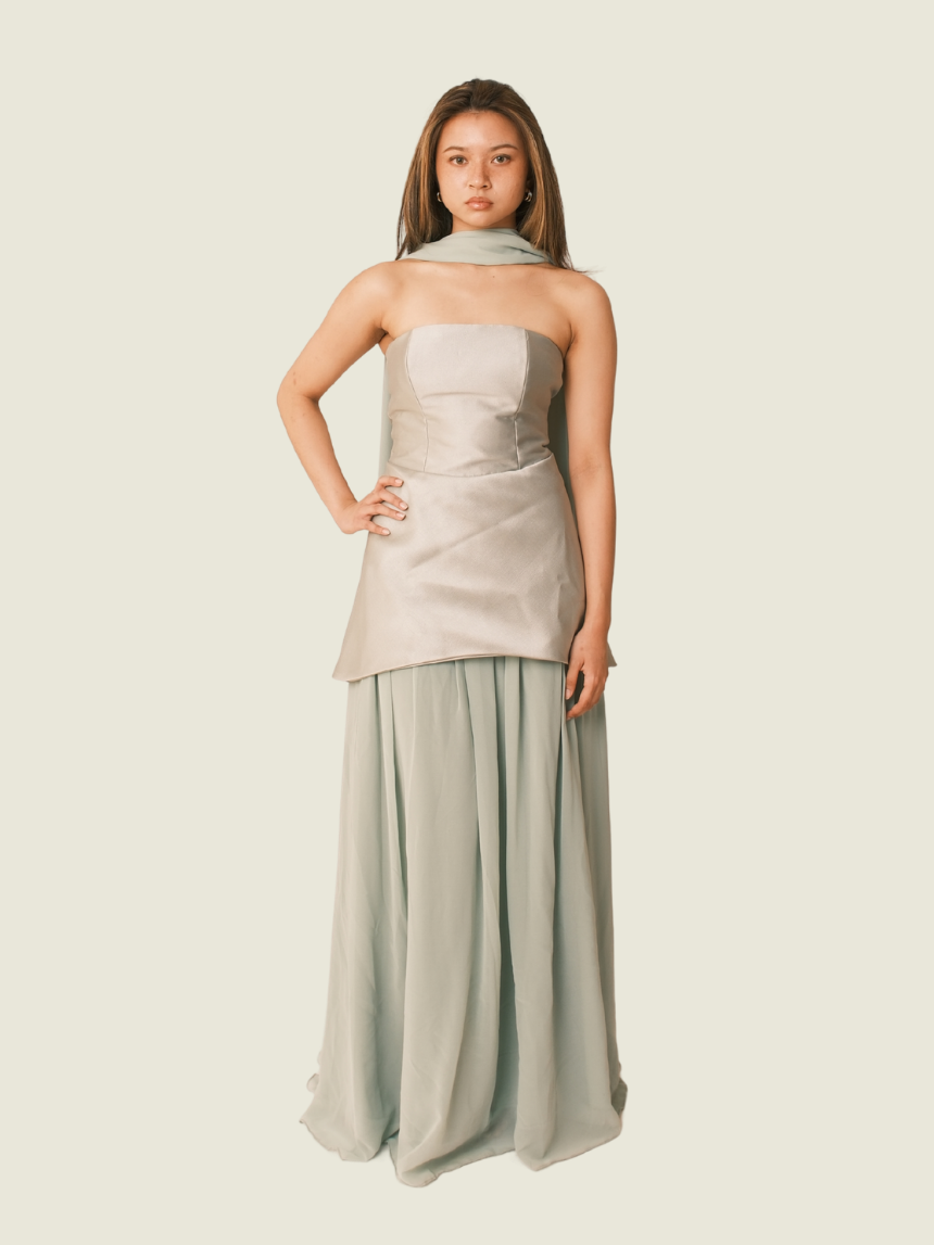 Desino Dulce Olive Green Maxi Dress