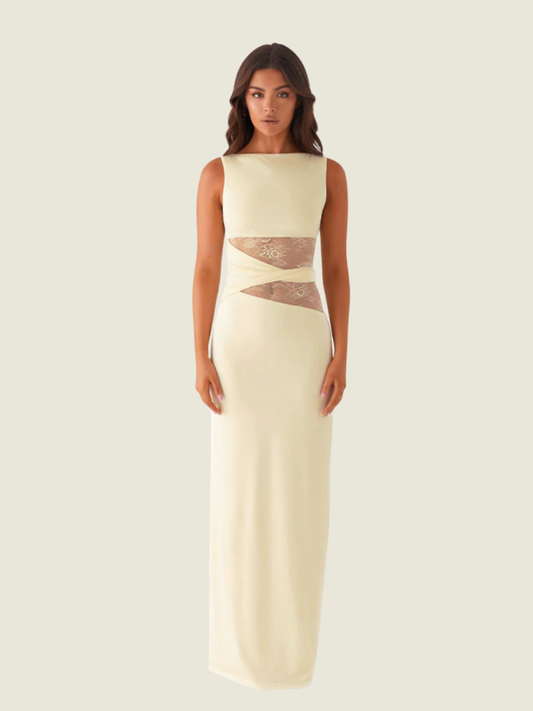 Peppermayo Exclusive Karma Yellow Maxi Dress