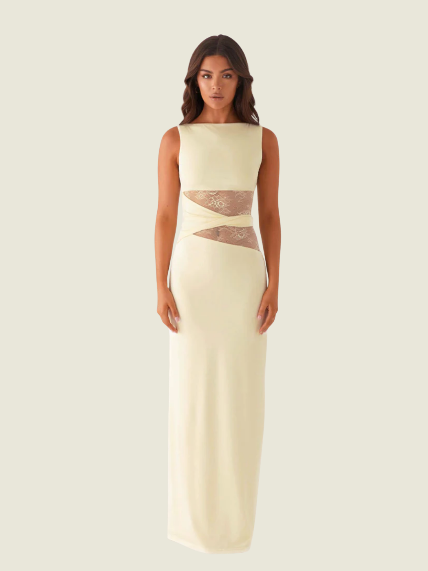 Peppermayo Exclusive Karma Yellow Maxi Dress