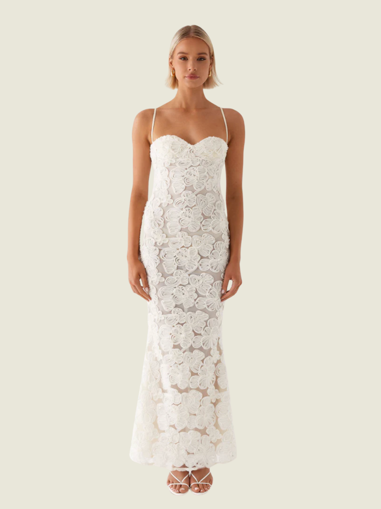 Peppermayo Exclusive That Girl Ivory Maxi Dress
