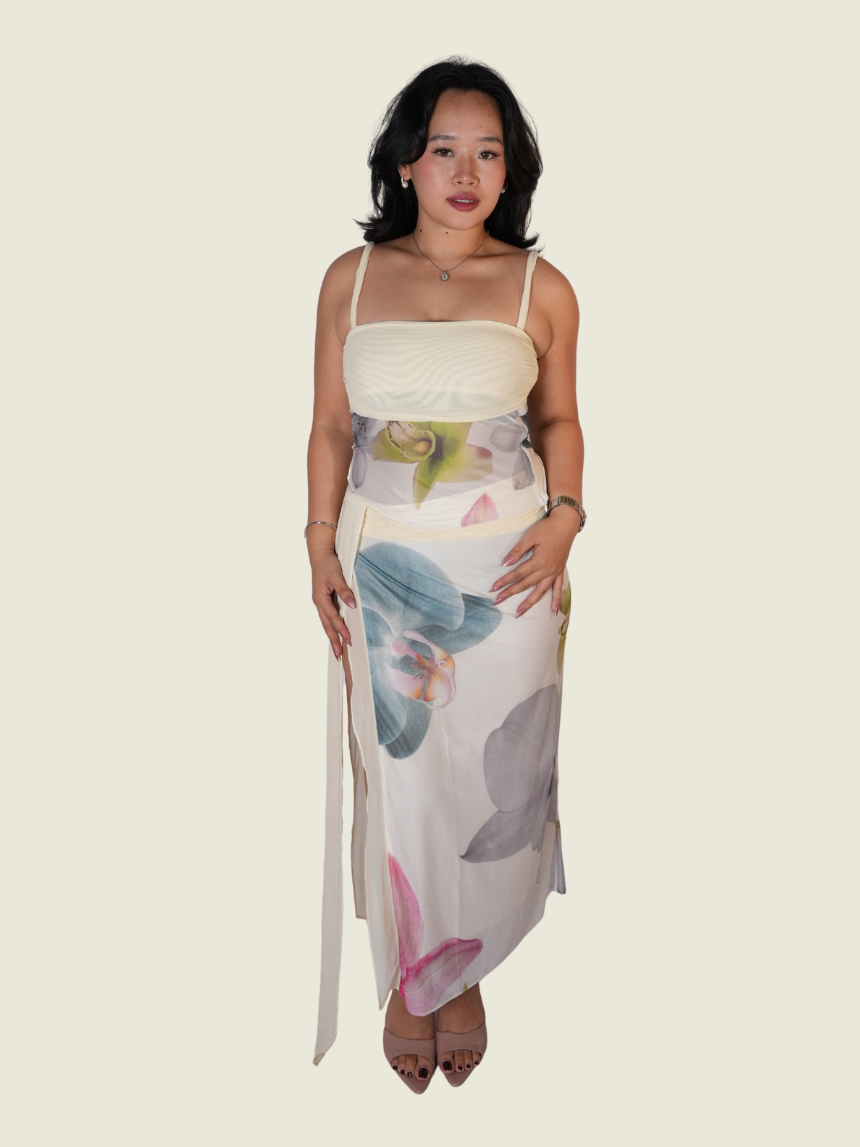 Weekend Begins Top and Skirt Floral Set