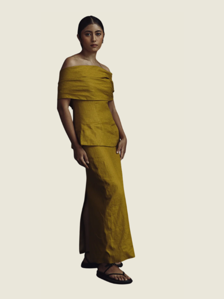 Vania Romoff Chartreuse Allegra Top