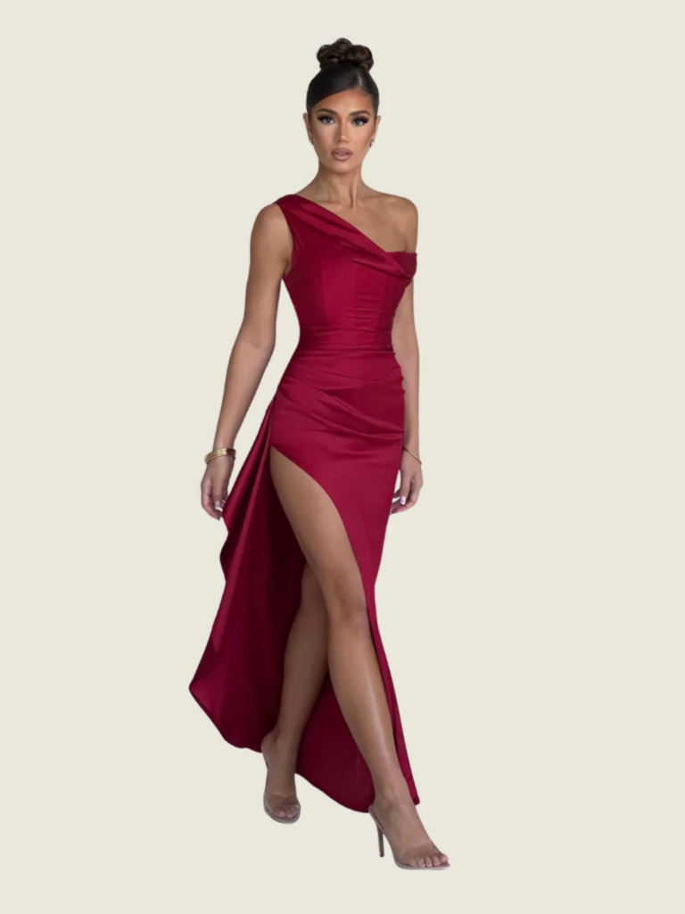 BABYBOO Wine Juliene Maxi Dress