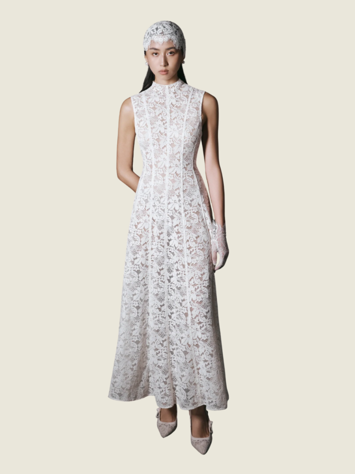 Huong Boutique Louise Lace Maxi Dress