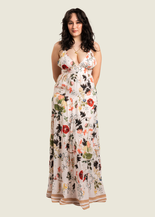 Alice and Olivia Karolina Paneled Maxi Dress