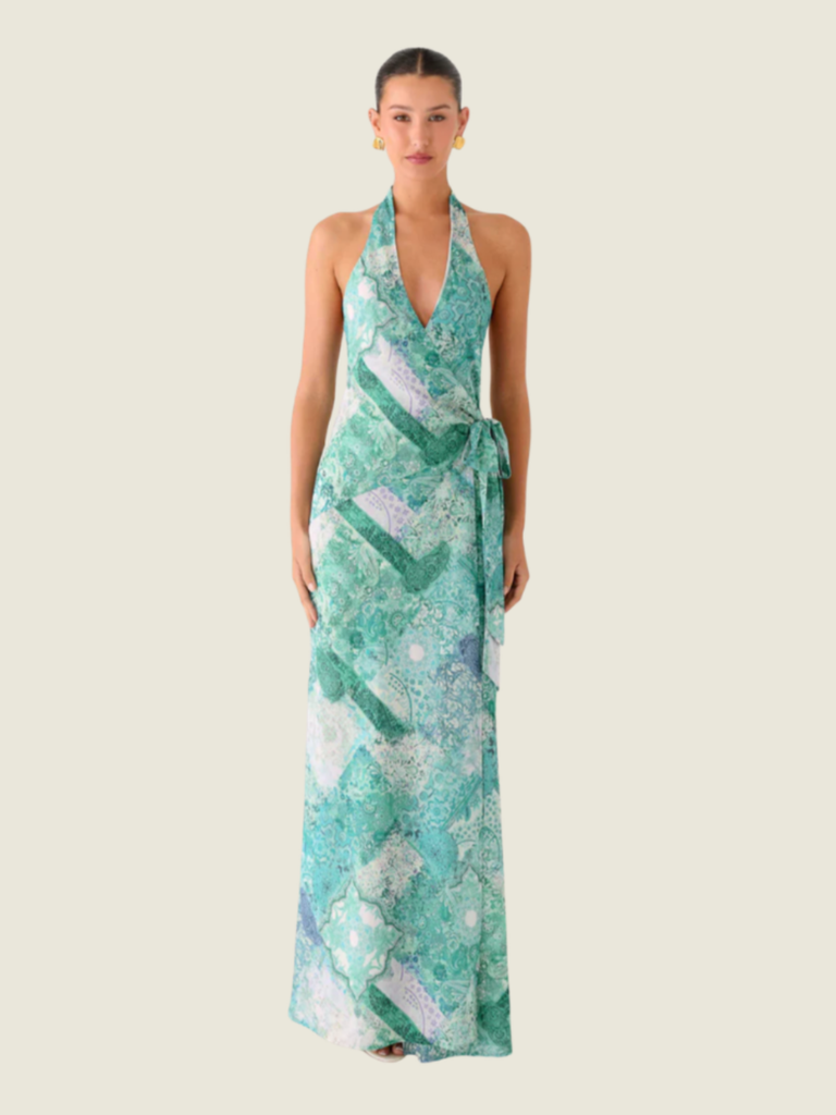 Peppermayo So Chic Halter maxi Dress