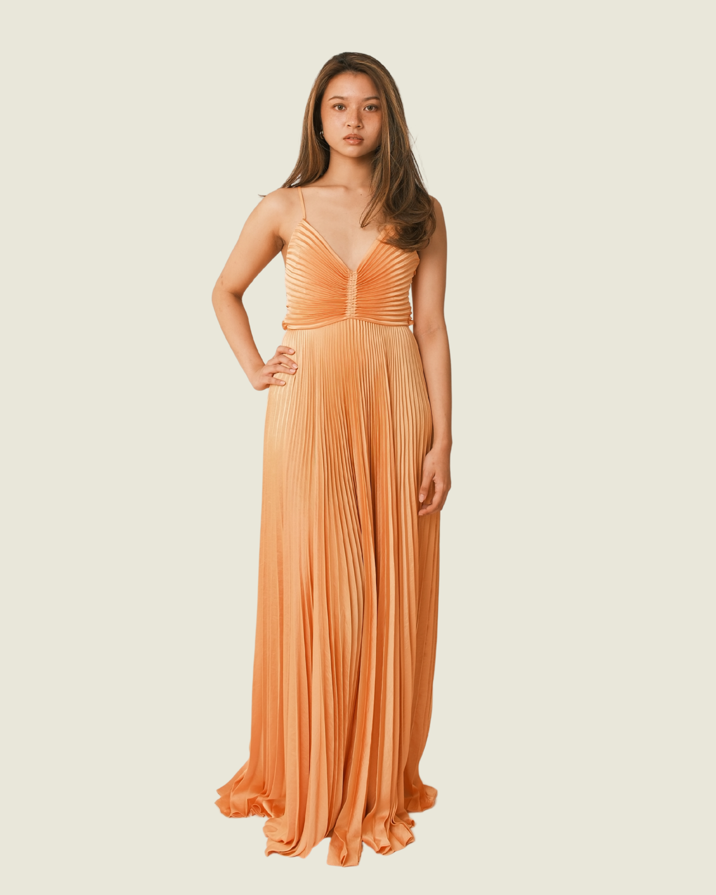 ALC Mandarin Orange Maxi Dress