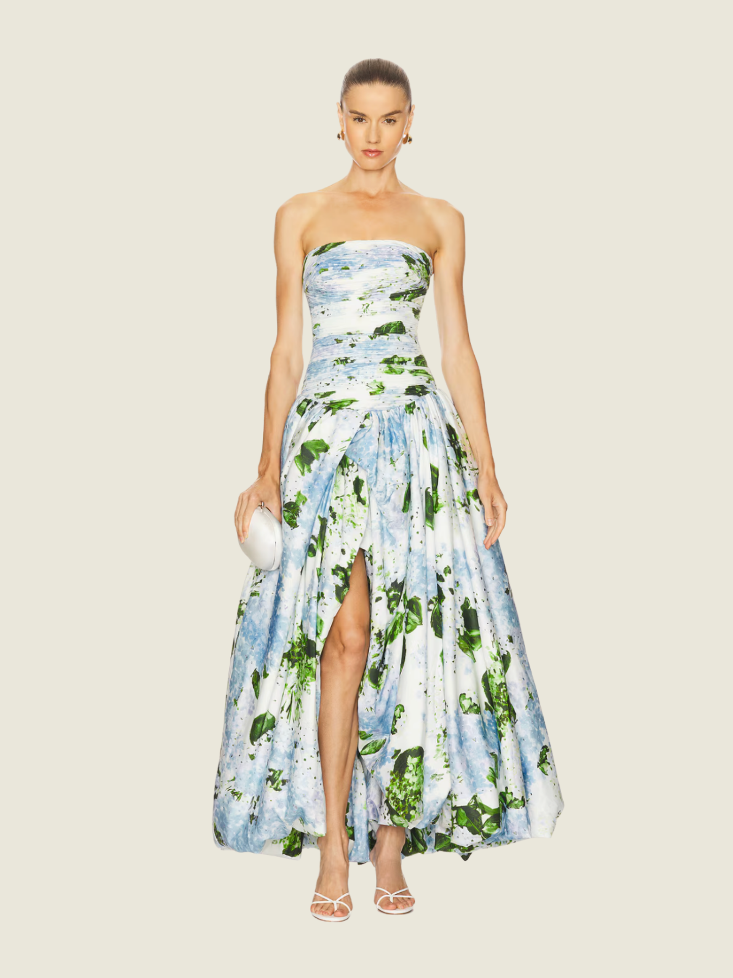 Aje Behold Maxi Dress - Blue and Green