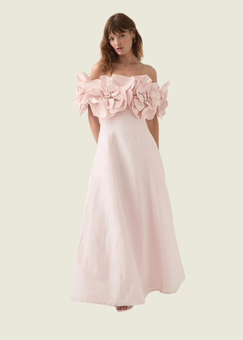 Aje Etta Midi Dress in Pink