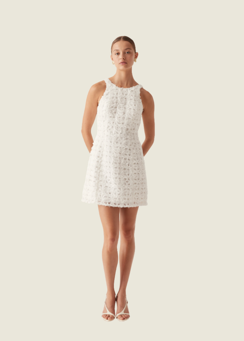 Aje Quintette Textured Mini Dress