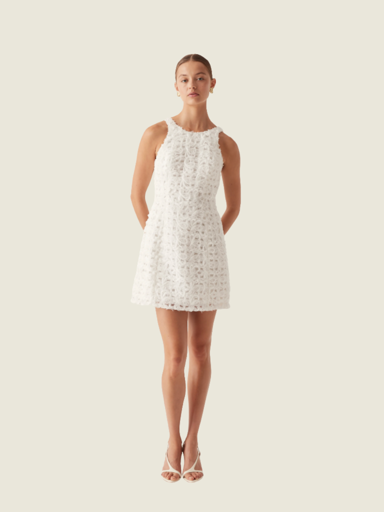 Aje Quintette Textured Mini Dress