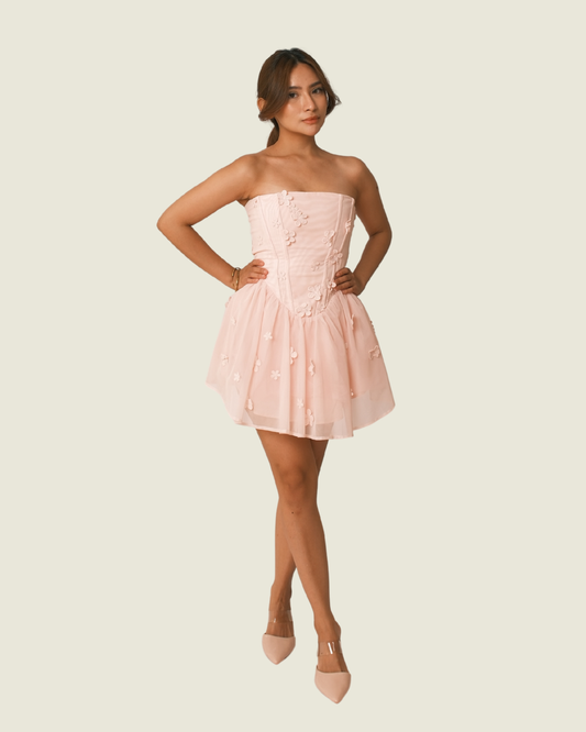 BABYBOO Justina Mini Dress in Pink