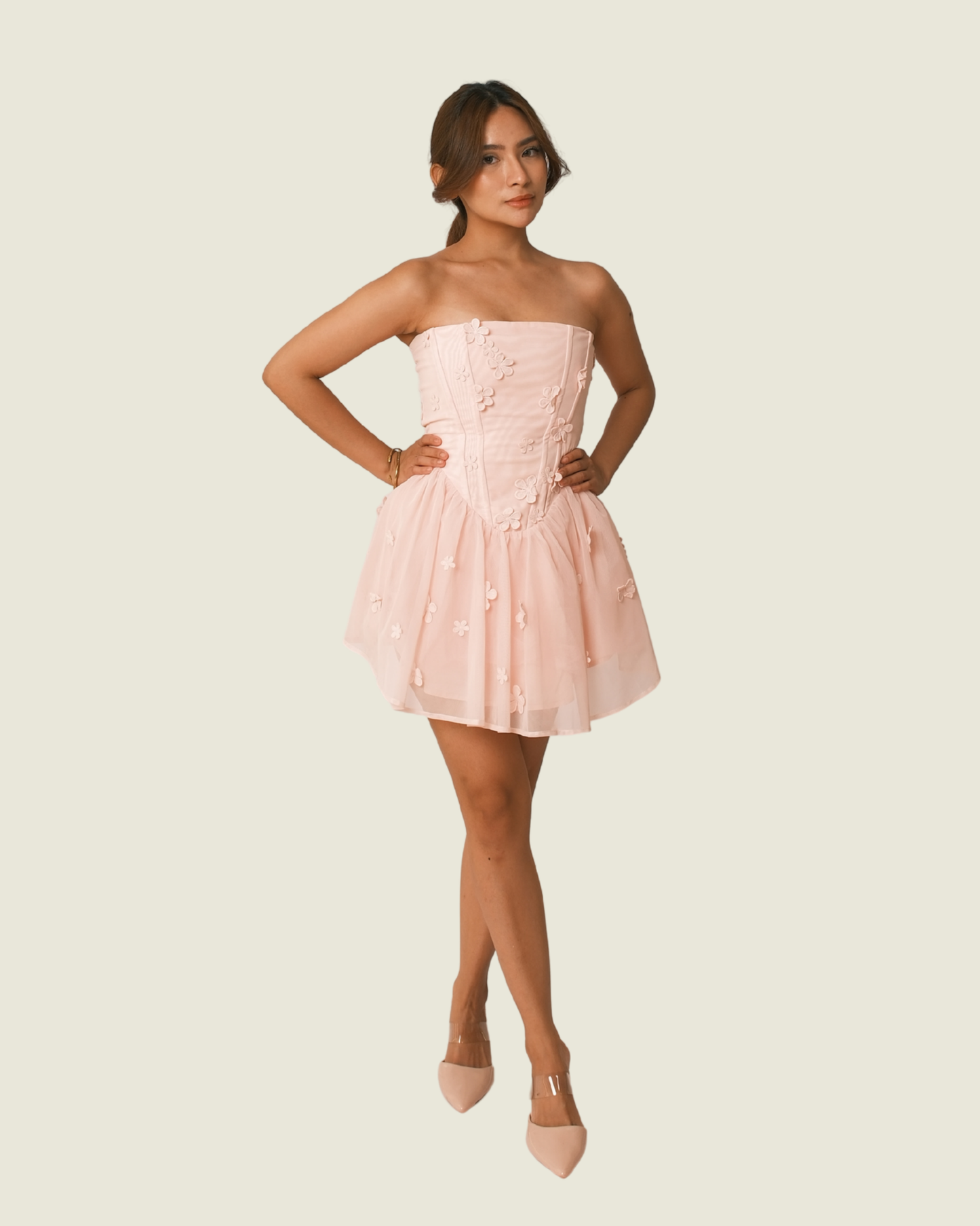 BABYBOO Justina Mini Dress in Pink