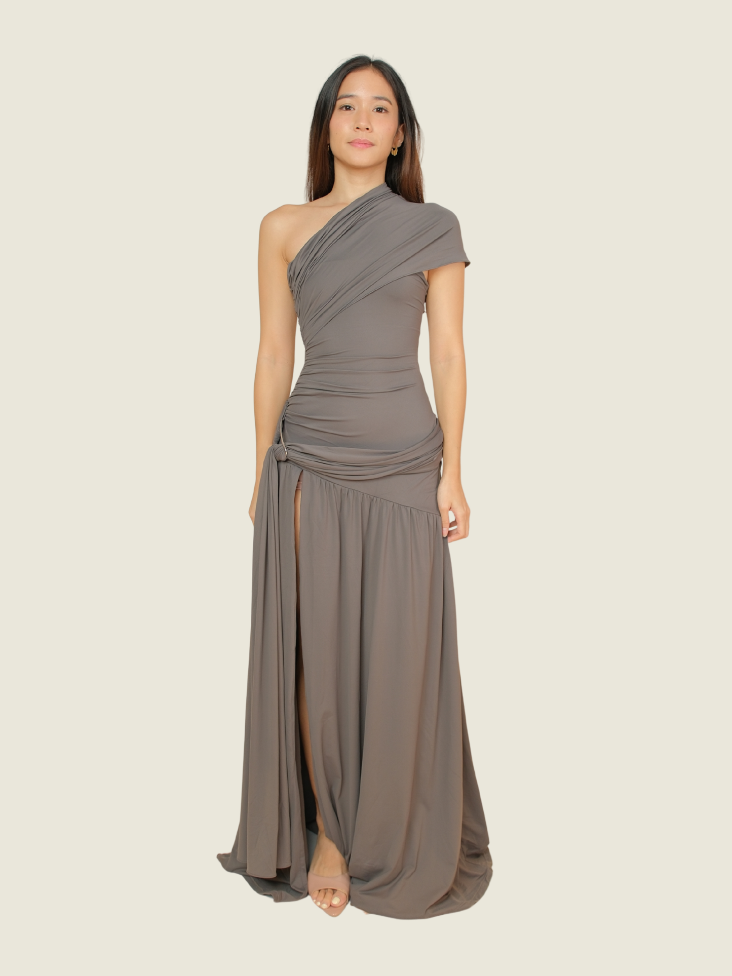 BABYBOO Monica Maxi Dress - Charcoal