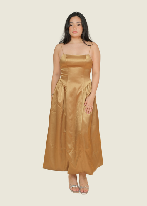 COCOSIN Dark Gold Dress