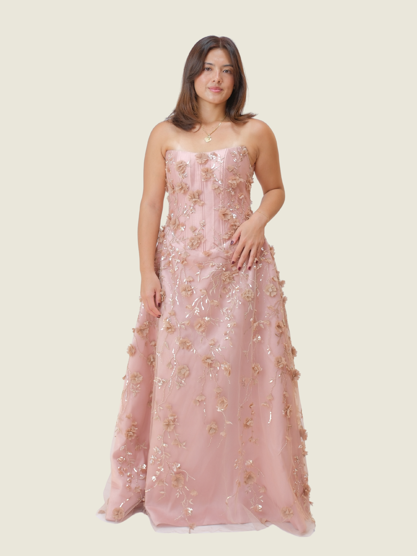 Custom Weareasy Old Rose Gown (S-M)