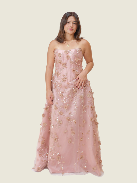 Custom Weareasy Old Rose Gown (S-M)
