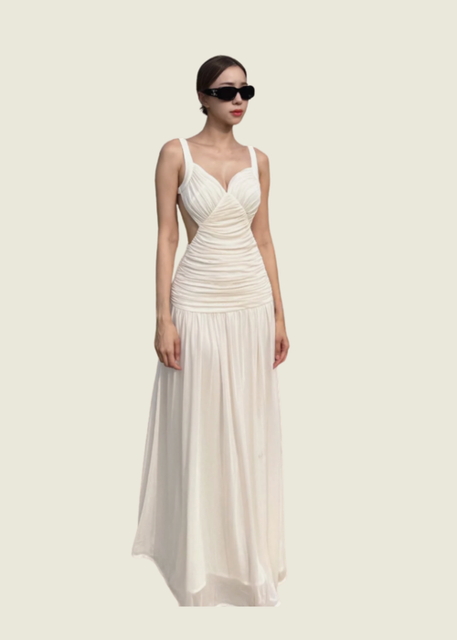 Fabrique Elveria White Cutout Dress