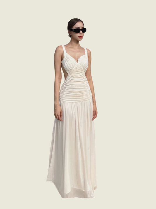Fabrique Elveria White Cutout Dress