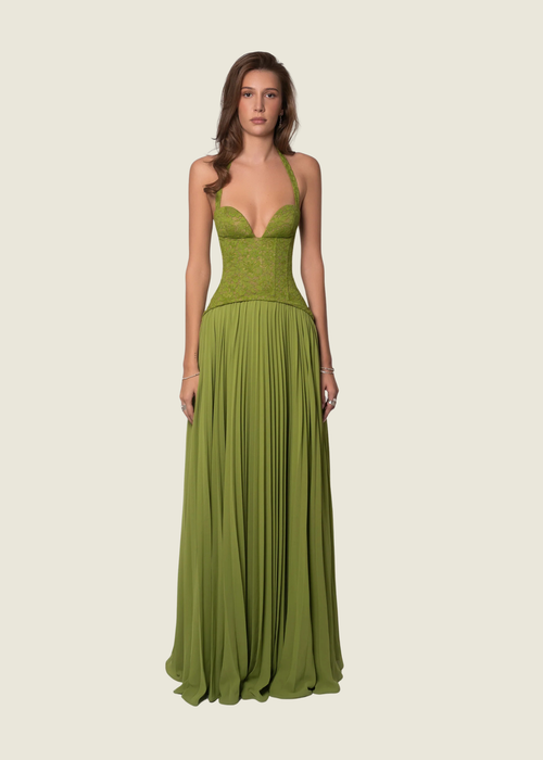 Fenity Gaia Green Maxi Dress