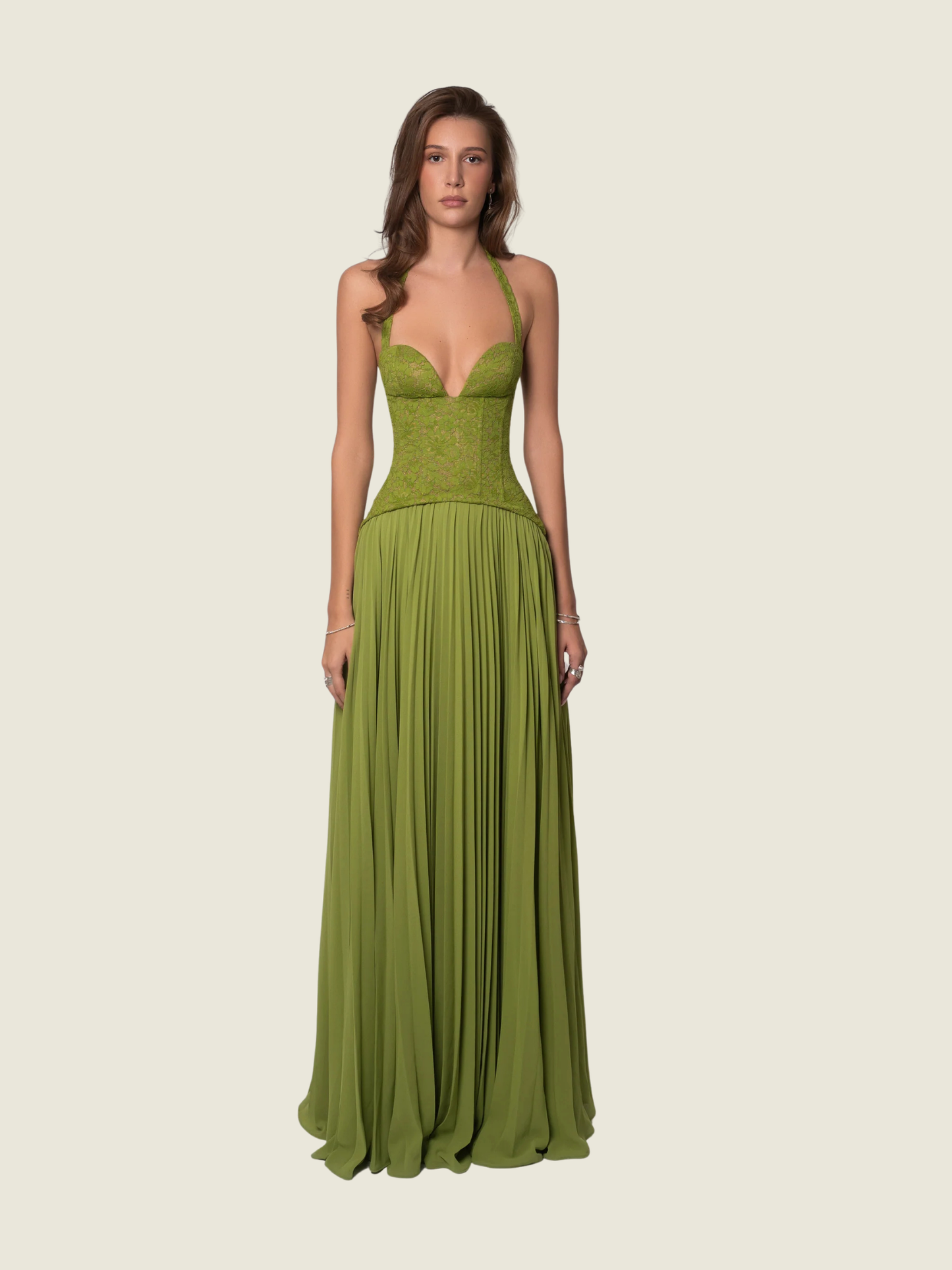 Fenity Gaia Green Maxi Dress