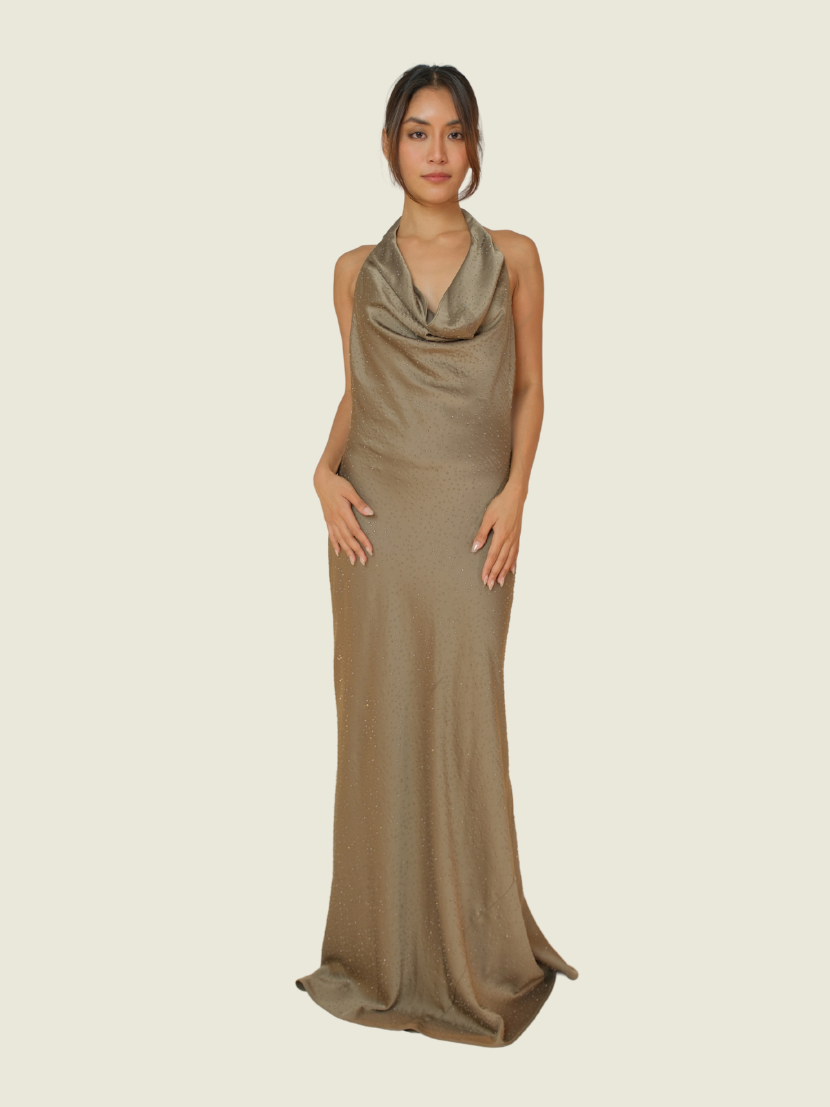 Halston Sid Satin Gown