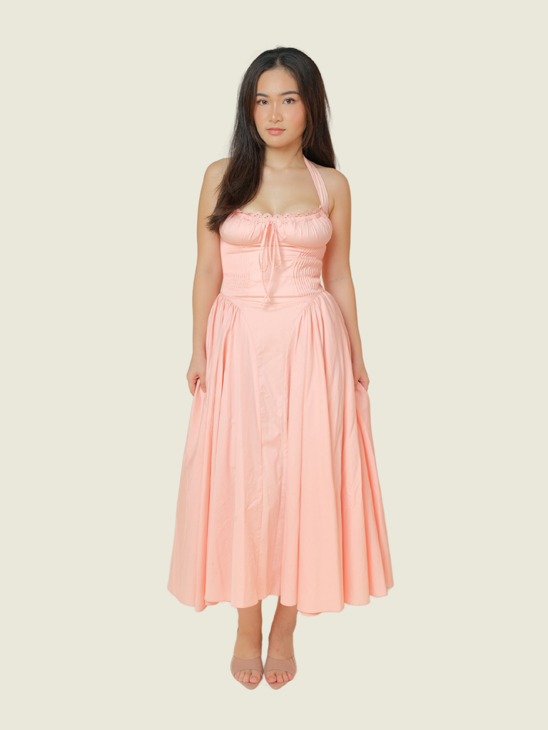 House of CB Adabella Halter Midi Sundress