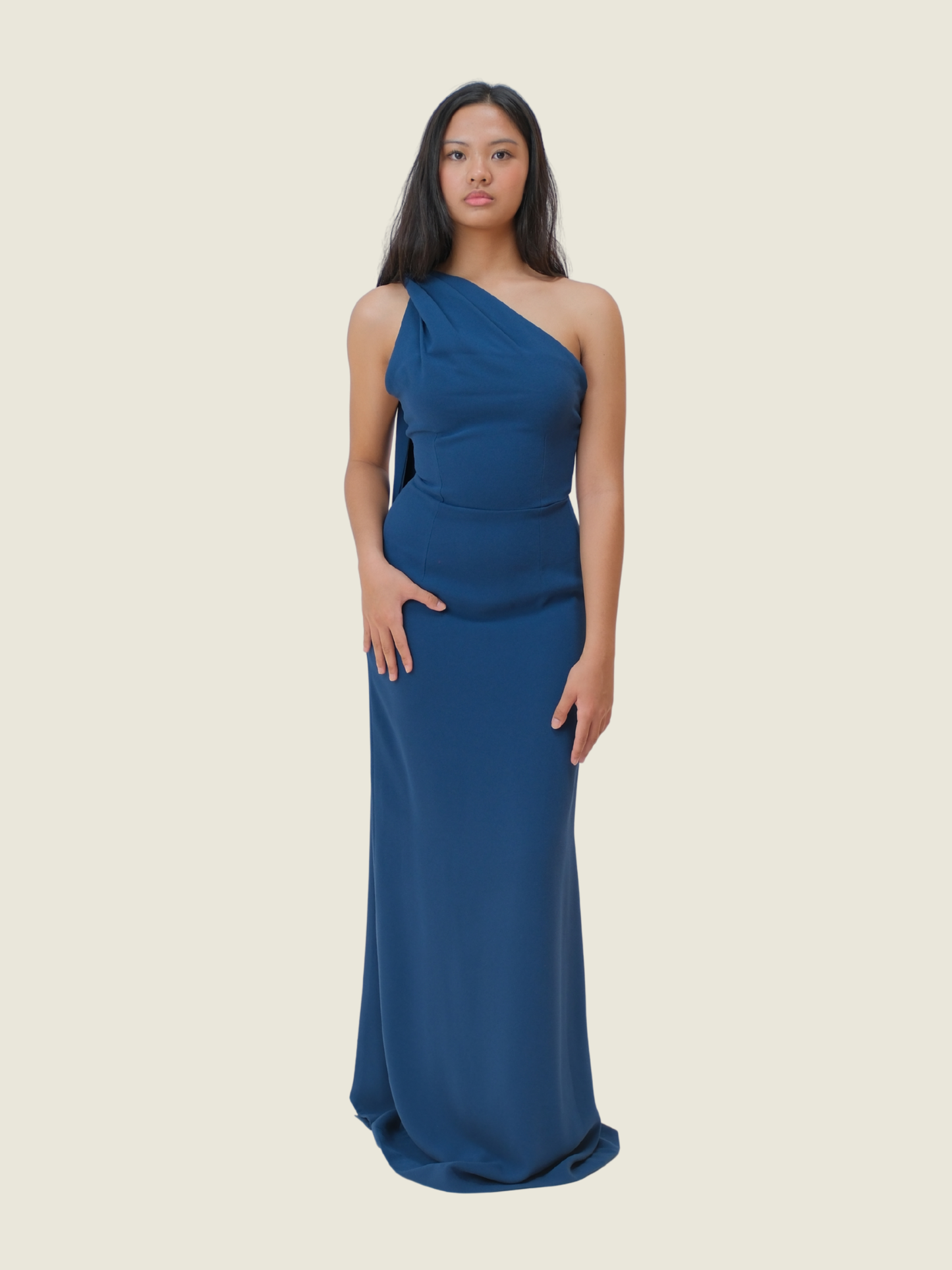 Jill lao Gown in Teal Blue