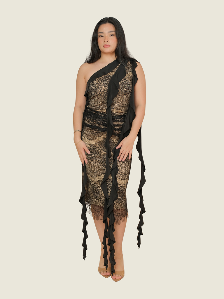 Just Bonita Black Lace Dress