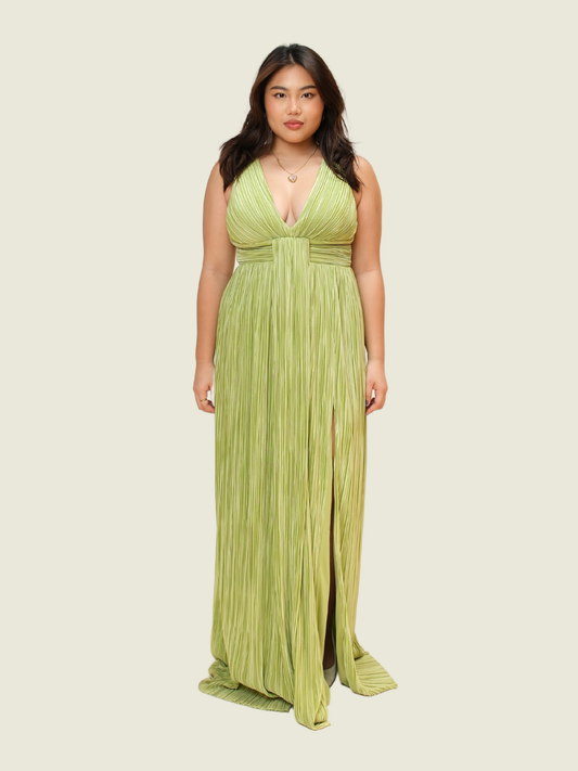 Lulus Pleated Maxi Dress