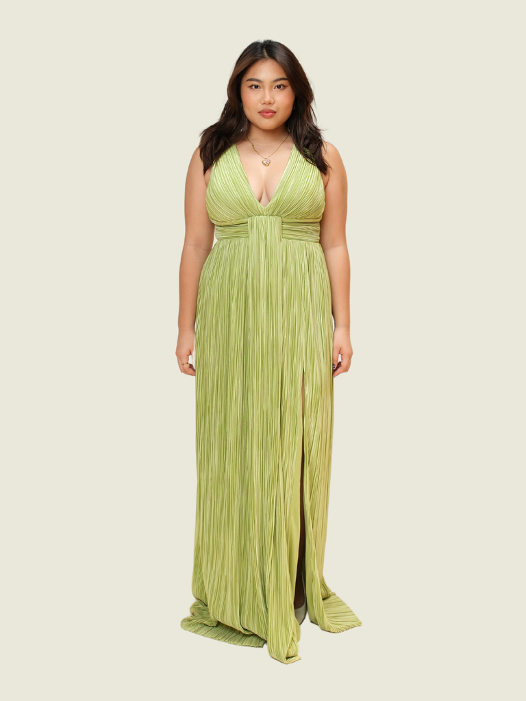 Lulus Pleated Maxi Dress