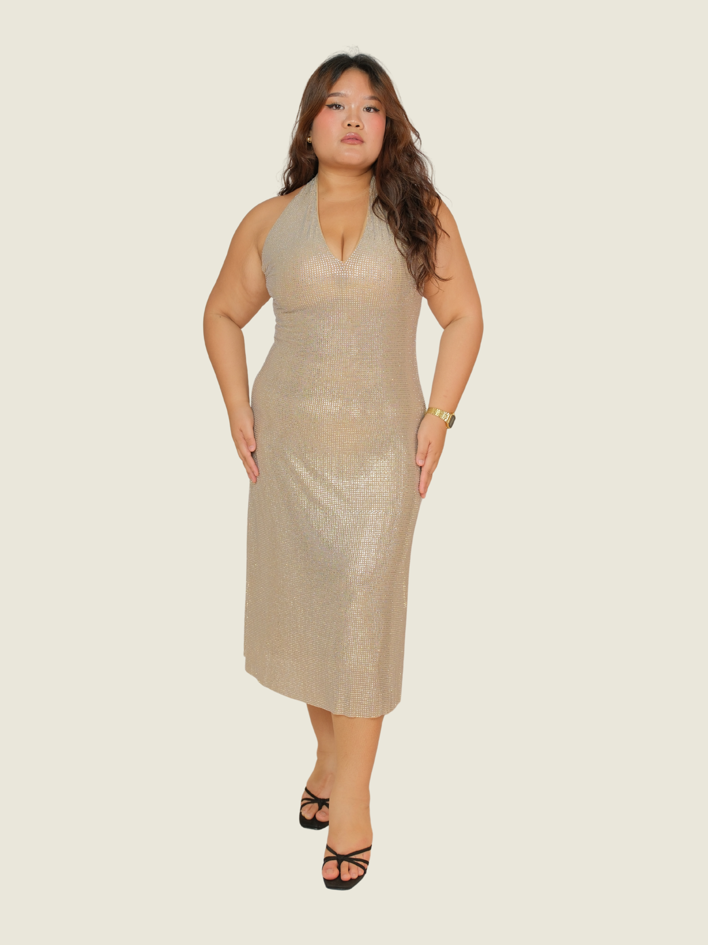 Meshki Diamante Midi Dress
