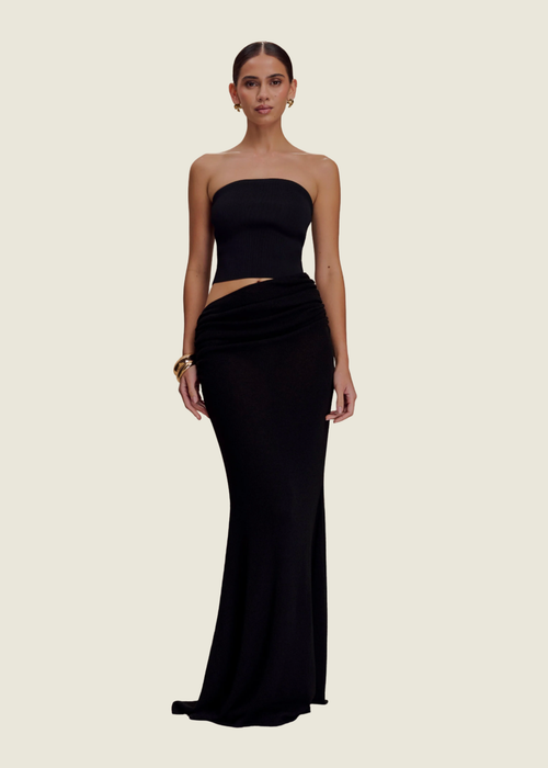 Meshki Jasiel Strapless Knit Maxi Dress