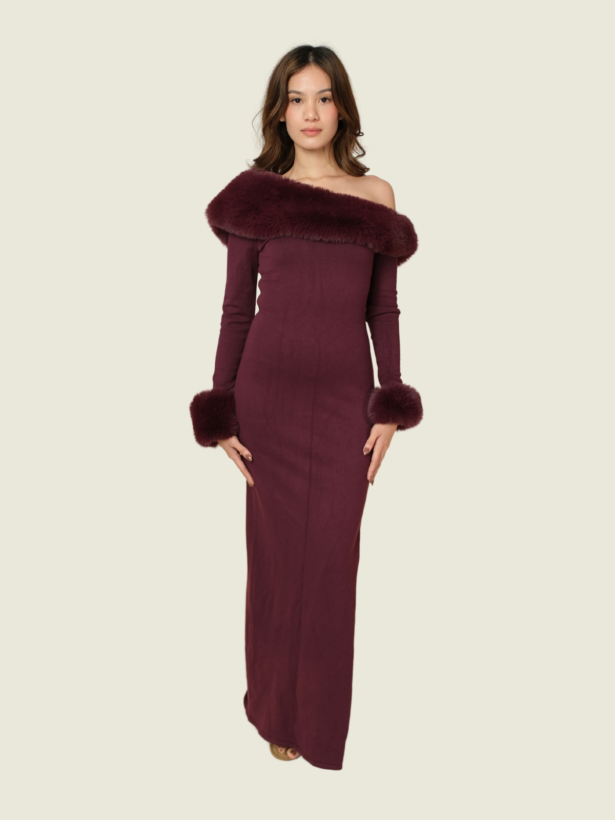 Meshki Karleigh Faux Fur Dress