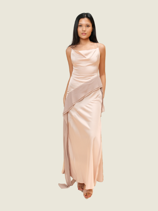 Neric Beltran Two-Tone Gown