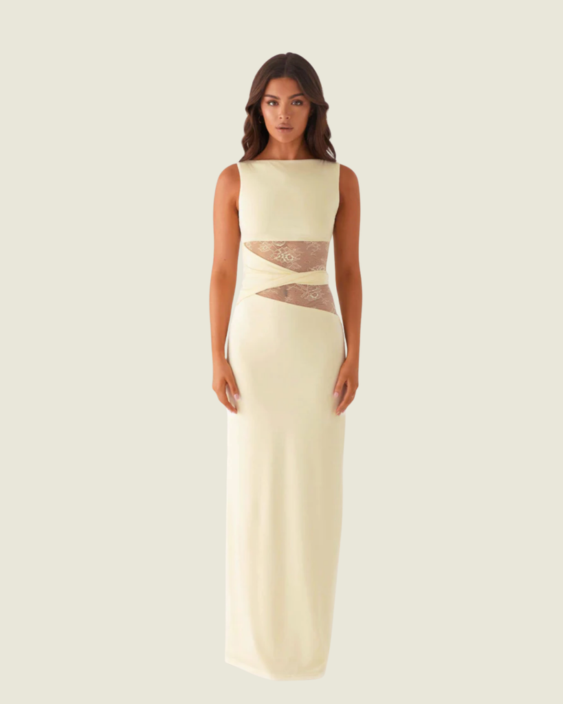 Peppermayo Exclusive Karma Yellow Maxi Dress
