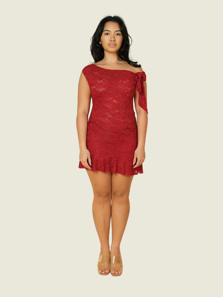 Peppermayo Palm House Lace Mini Dress