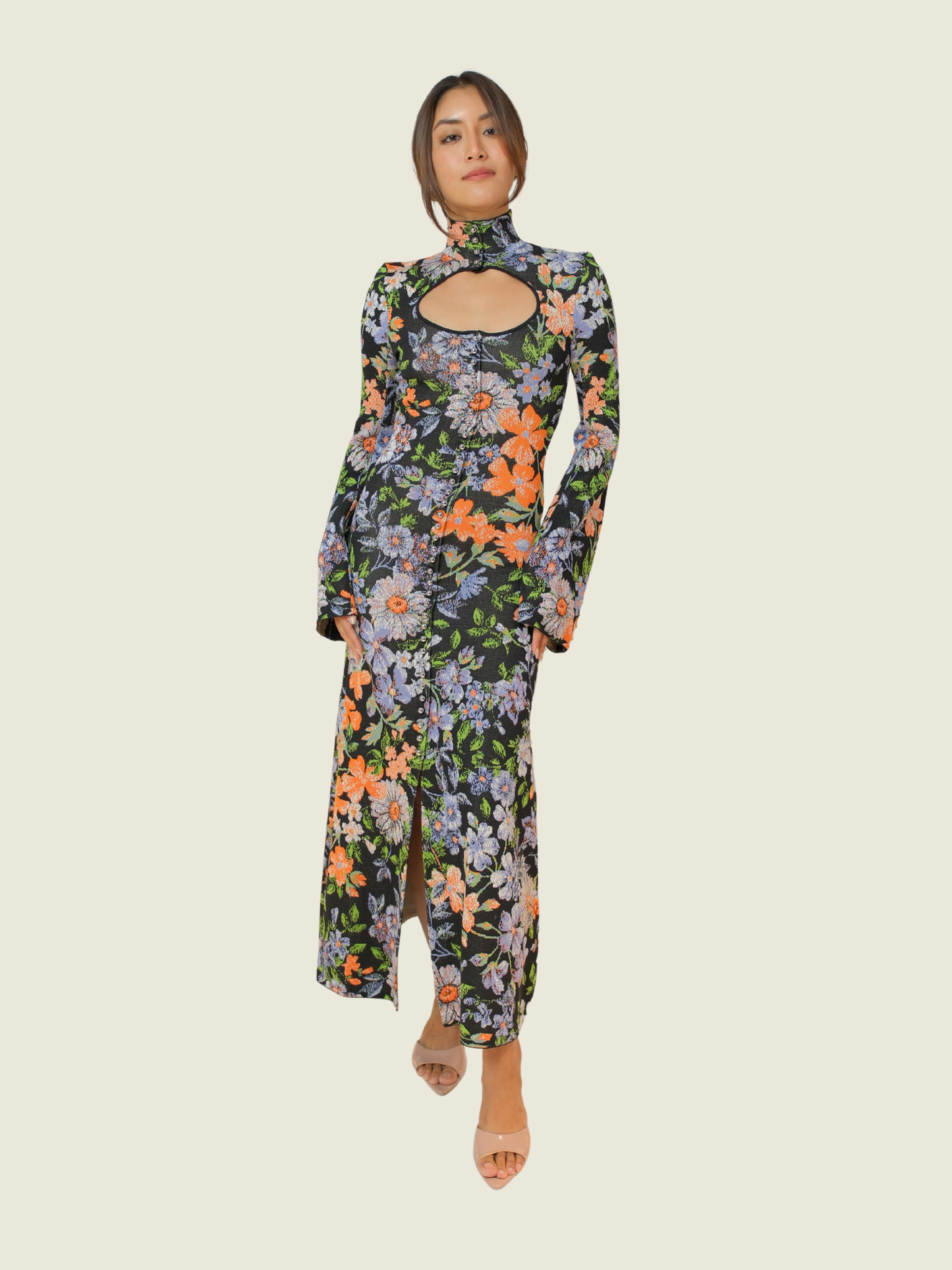 RABANNE X H&M Jacquard Knit Cut-Out Dress