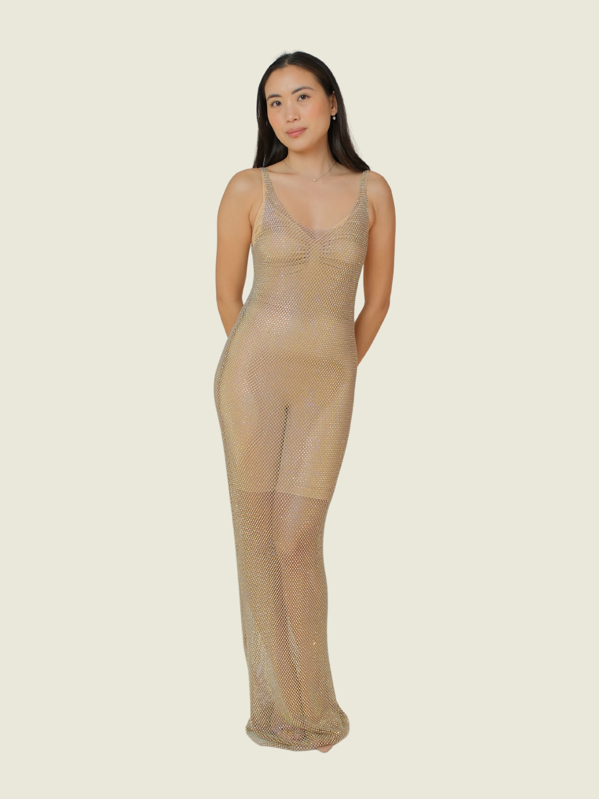 Santa Sydney Crystal-Embellishment Maxi Dress