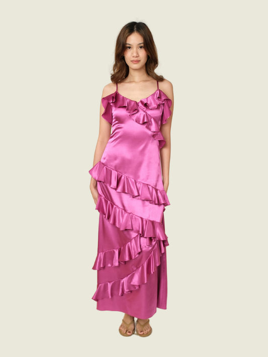 Velhagen the Label Violet Ruffle Dress