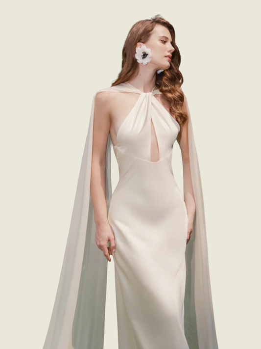 Kisserine White Lyra Maxi Dress